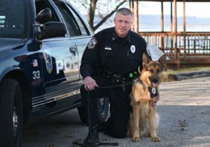 Dan McClusky and K-9 Czak of the Onalaska Wisconsin Police Department