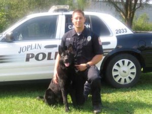 Adam Brannin with K-9 Ace Joplin Missouri Police Department