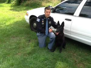 Officer Hedrick and K-9 Argo of the Gary Indiana Police Department