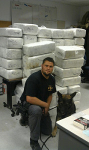 K9 Loki Gary PD 1100 lbs marijuana