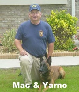 Mac McGlamery with K-9 Yarno Pine City Georgia Police Dept.