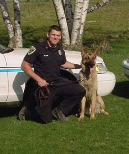 Officer Rulli with K-9 Bear Nappanee Police Department, Nappanee, Indiana