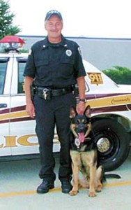 Pete Peterson and K-9 Kai from Titusville, Pa. Police Department