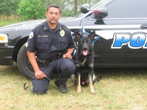 Sgt. Rich Rivera with K-9 Rafel East Chicago Indiana Police Department