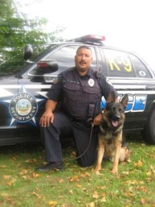 Rudy Cima de Villa with K-9 Storm East Chicago Indiana Police Dept.